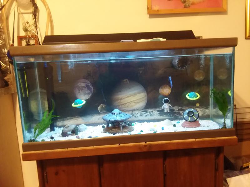 alien fish tank decorations