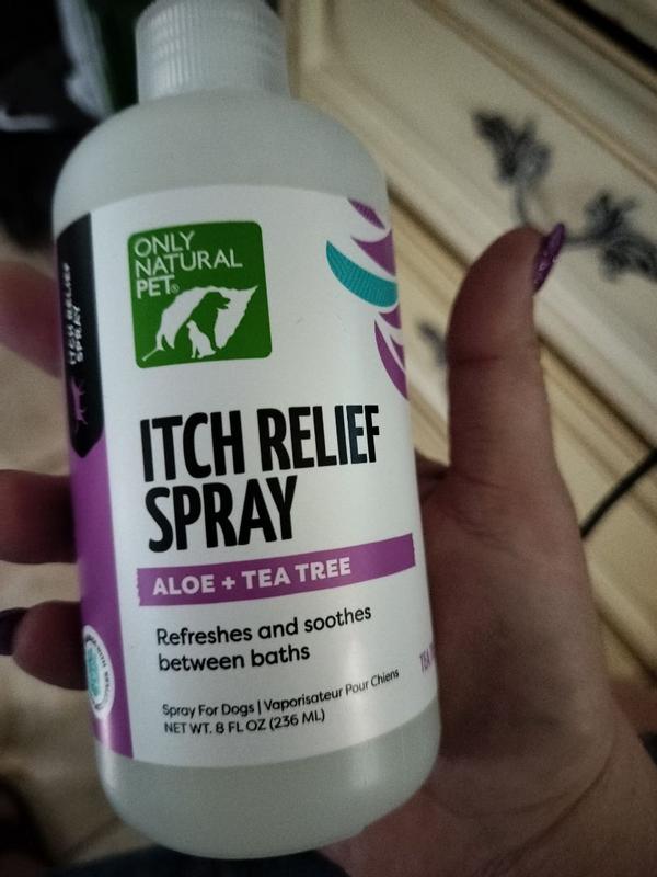 Itch Relief Spray with Aloe Tea Tree for Dogs Only Natural Pet