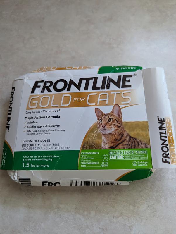 Frontline Gold Flea Tick Spot Treatment for Cats over 1.5 lbs