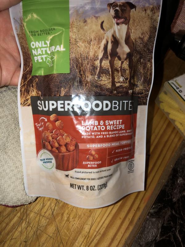 Lamb Superfood Dog Food Bites Topper Only Natural Pet