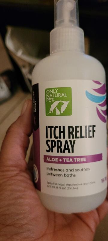 Only Natural Pet Itch Relief Dog Spray Aloe Tea Tree 8 FL Oz