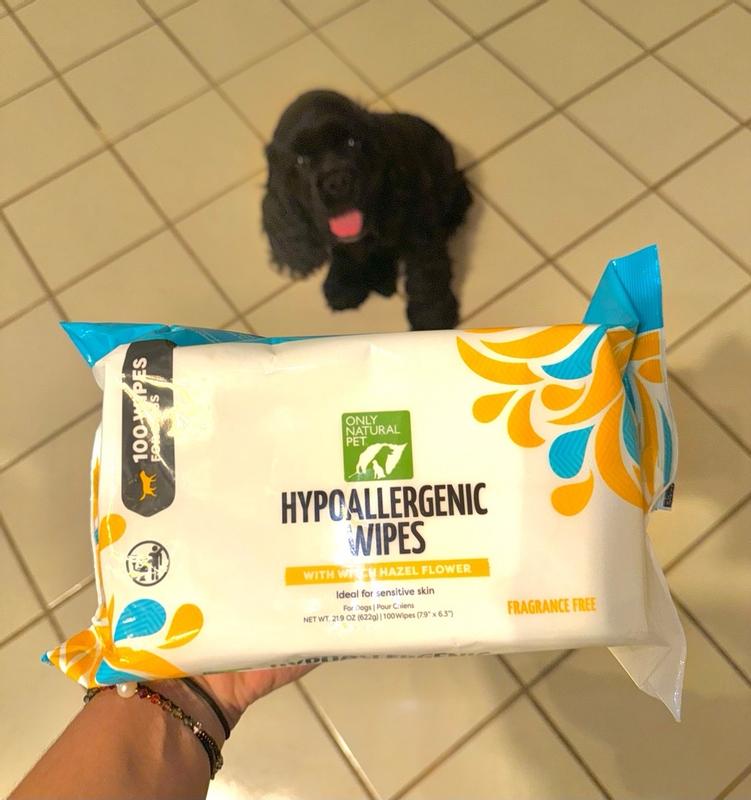 Only Natural Pet Hypoallergenic Sensitive Skin Wipes for Dogs Only Natural Pet