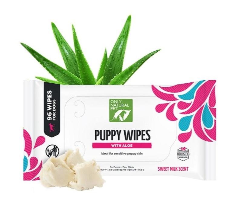 Only Natural Pet Puppy Wipes with Aloe