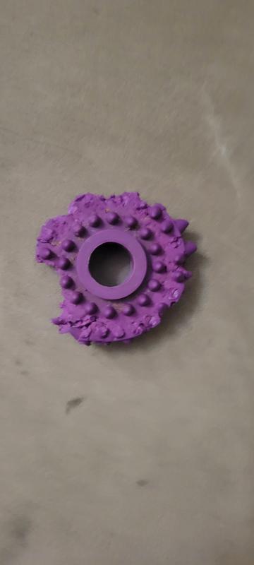Worn rubber ring