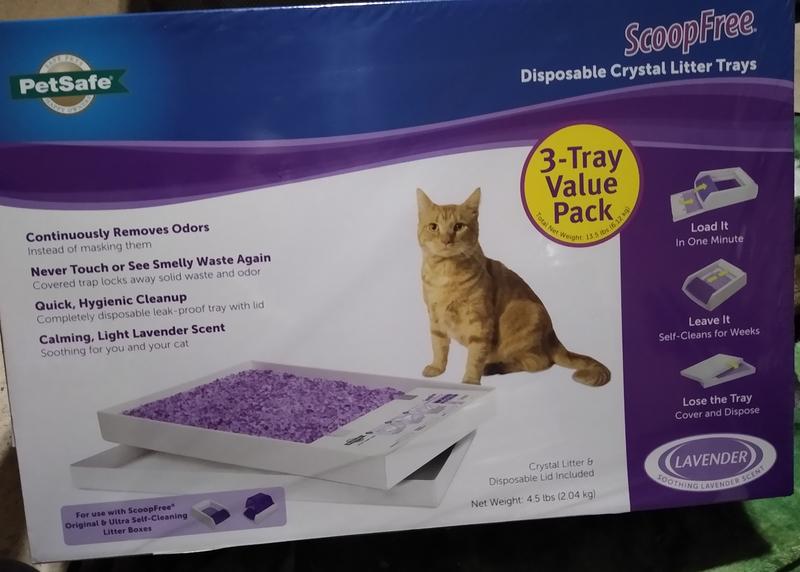 ScoopFree by PetSafe Blue Crystal Cat Litter Tray Refills, 4.5 lbs., Count  of 3