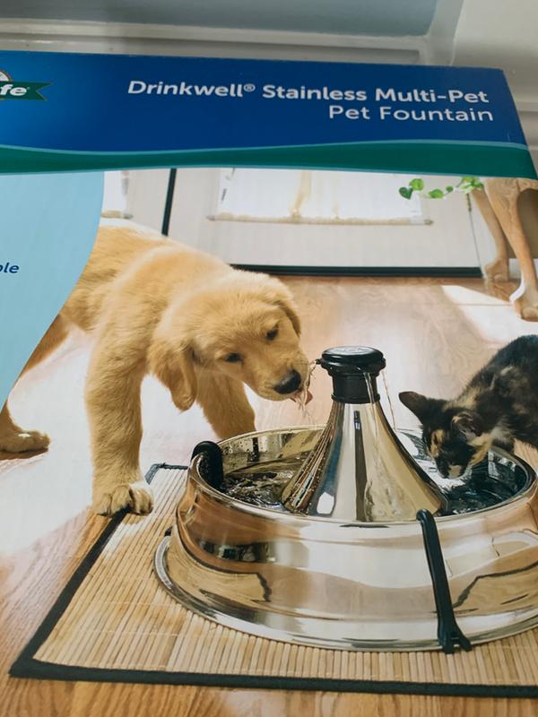 Drinkwell Stainless Multi Pet Fountain PetSafe