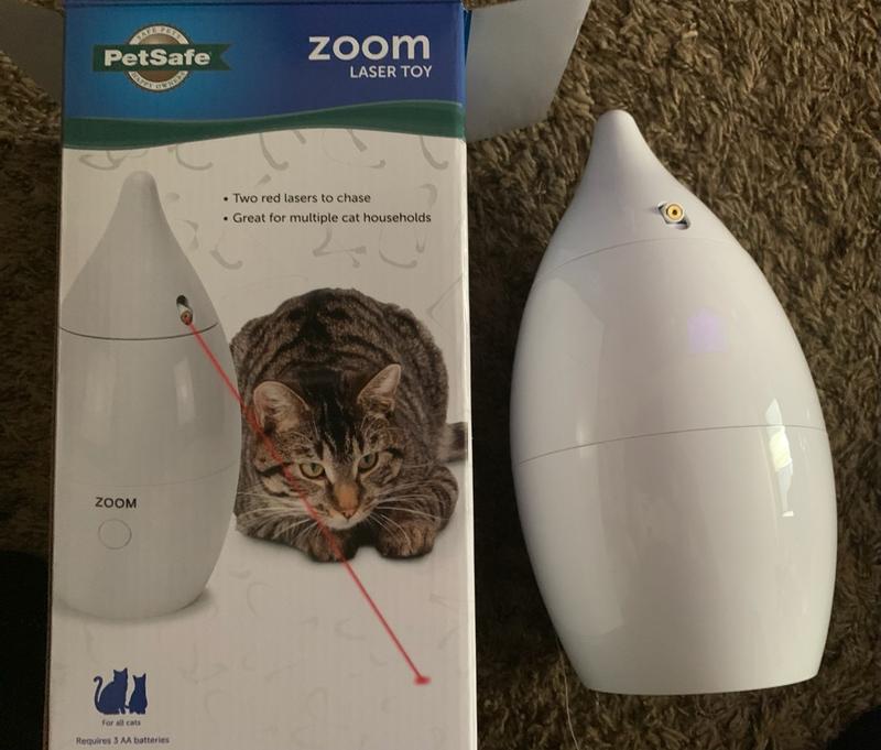 PetSafe Zoom Rotating Laser Toy PetSafe Zoom Rotating Laser Cat Toy - 2  Laser Patterns For Multiple Cats Cat Toys Interactive