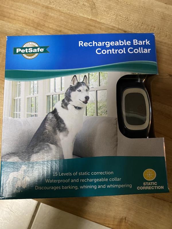 PetSafe Rechargeable Bark Collar 15 Levels of Automatically Adjusting Petsense