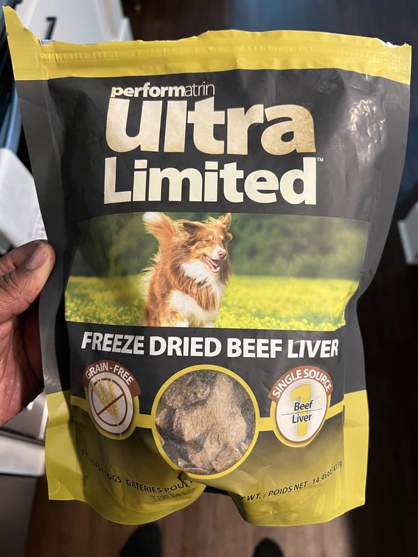 Limited Freeze Dried Beef Liver Treats 14.45oz Pet Supermarket
