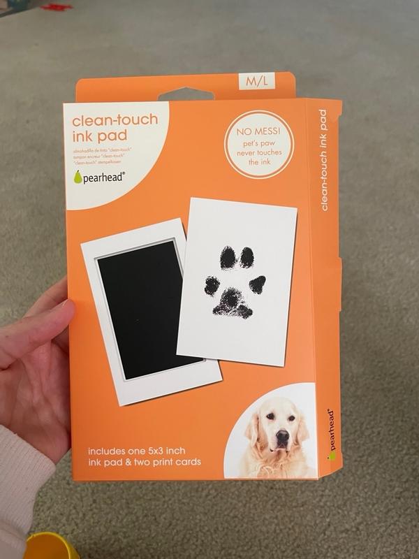 Pearhead Pawprints Clean Touch Ink Pad Kit for Dogs Medium Large Petco