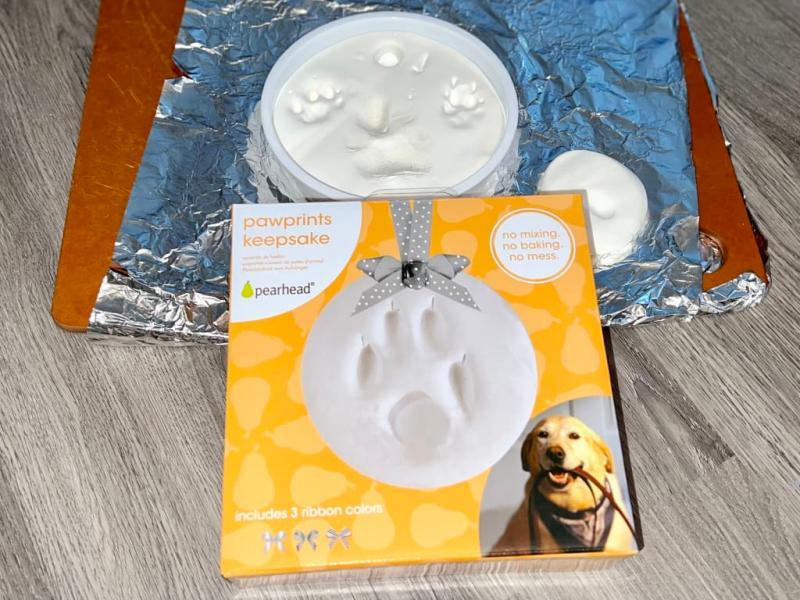 Pawprint Keepsake Kit Paw Print Outil Dornement De Noël Pour