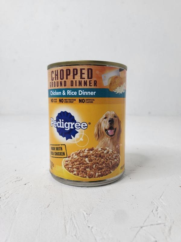 PEDIGREE CHOPPED GROUND DINNER Adult Canned Soft Wet Dog Food Chicken Petsense