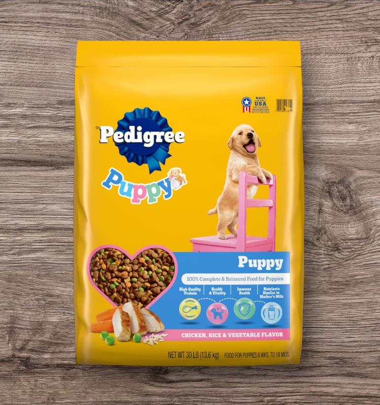 HOT Dry Dog Pedigree Puppy Food 50 Lb Pedigree Puppy Food