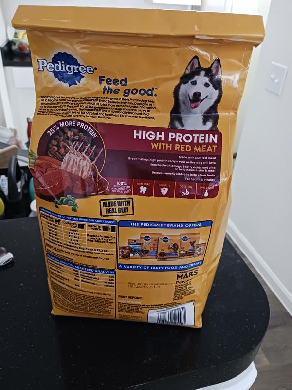 Pedigree high protein dog food ingredients sale