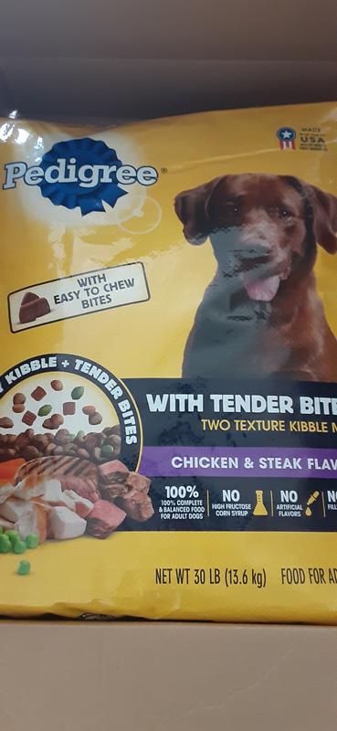 PEDIGREE with Tender Bites Complete Nutrition Small Breed Adult Dry Dog Food Chicken Steak Flavor 3.5 lb. Bag Meijer