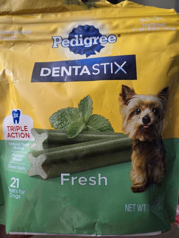 Pedigree Dentastix Fresh Flavor Bones Toy Small Dog Dental Treats 12.3 oz. Count of 51