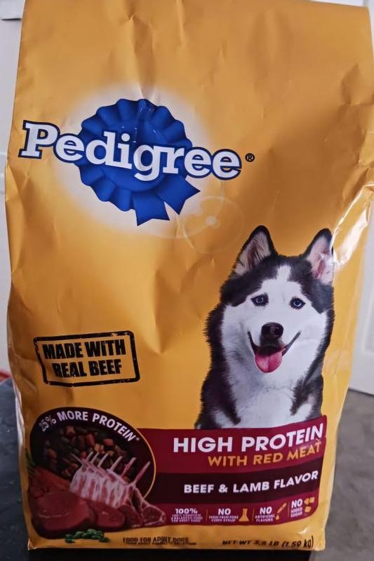 Pedigree high protein with red meat reviews best sale