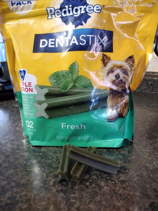 Pedigree Dentastix Fresh Flavor Bones Toy Small Dog Dental Treats 12.3 oz. Count of 51 Petco