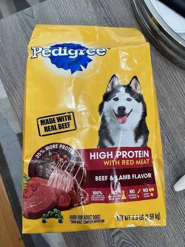 Pedigree high protein beef & lamb flavor adult dry dog clearance food