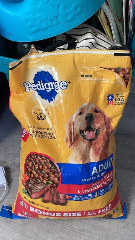 pedigree wet dog food Pedigree Chopped Ground Dinner Beef Dog Food, 13.2 oz