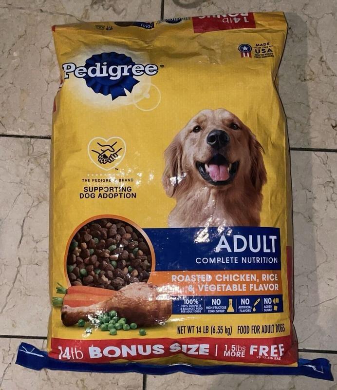 Pedigree Complete Nutrition Grilled Steak & Vegetable Flavor Kibble Adult Dry Dog Food , 44 lbs.