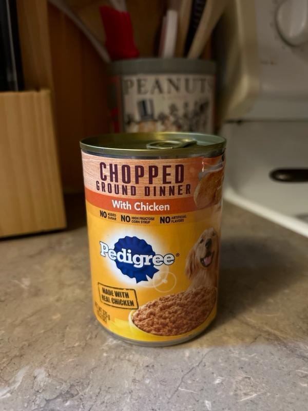 PEDIGREE Chopped Ground Dinner With Chicken Canned Dog Food 22