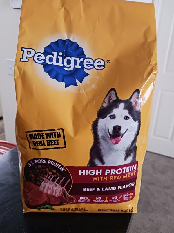 Pedigree high protein shop with red meat