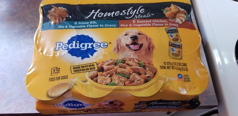 Pedigree top homestyle meals