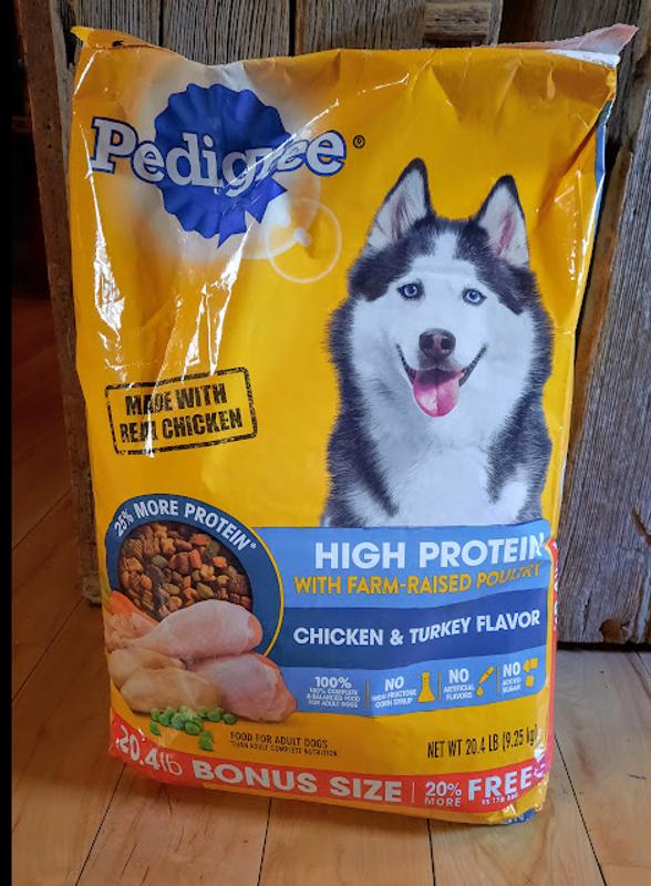 Pedigree high best sale protein dog food