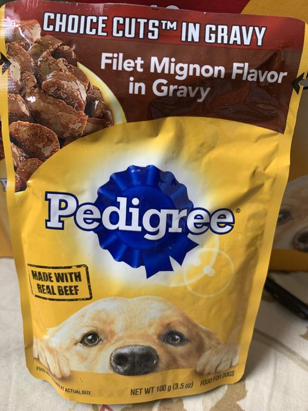 Pedigree choice cuts 2024 in gravy with beef