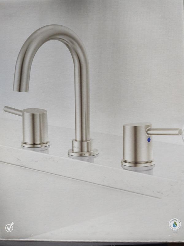Peerless P3547LF-BN Waschbeckenarmatur – Breit Vertrieben, Gebürstetes Nickel, WaterSense-zertifiziert, Mit Keramikkartusche