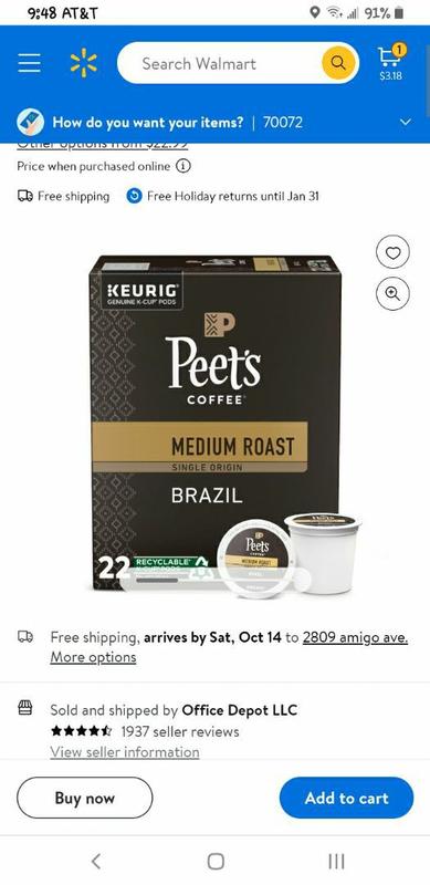 Peet's Big Bang™ K-Cup® Pods, Free Shipping Over $49