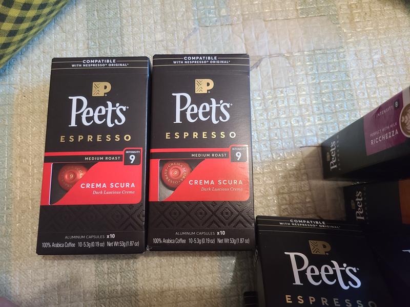 Peet's Coffee Gifts, Espresso Coffee Pods Variety Pack, Dark & Medium  Roasts, Compatible with Nespresso Original Machine, Intensity 8-11, 40  Count (4