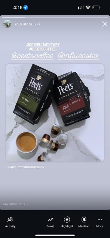 Peet's Big Bang® Espresso Capsules | Free Shipping Over $49