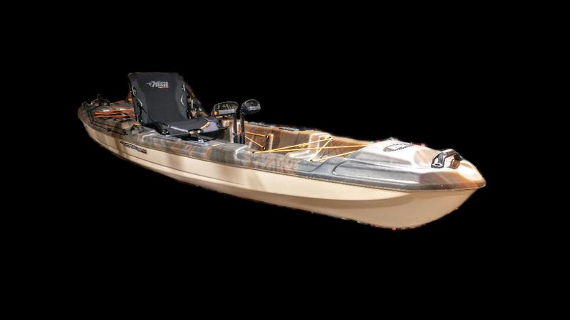 Pelican The Catch 130 HYDRYVE II Fishing Kayak - Sandstone/Sable