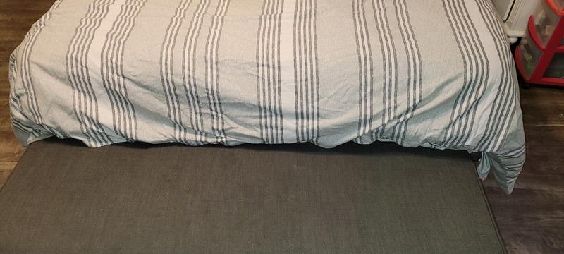 Fits across queen bed