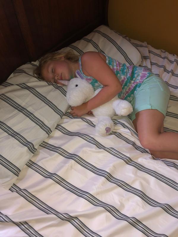 My little wants mommy and daddy’s bed!