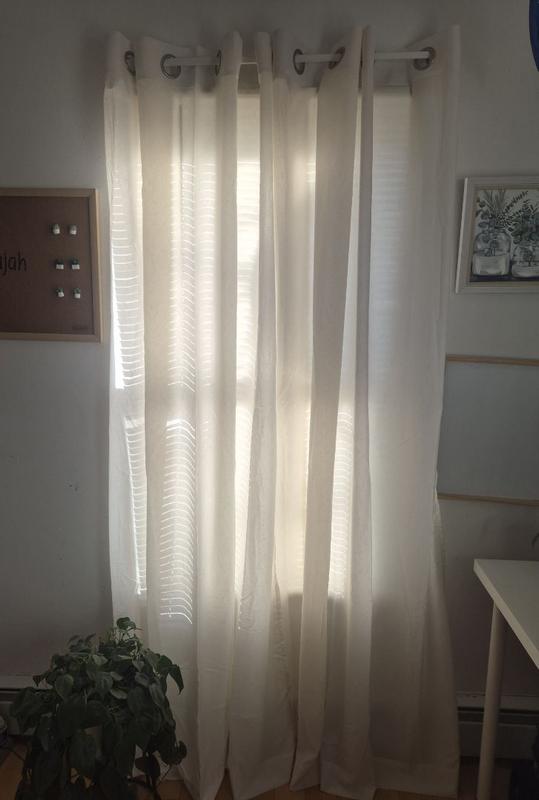 TRU-BARRIER WINDOW SOLUTIONS Sheer Barrier Privacy Rod Pocket Window ...