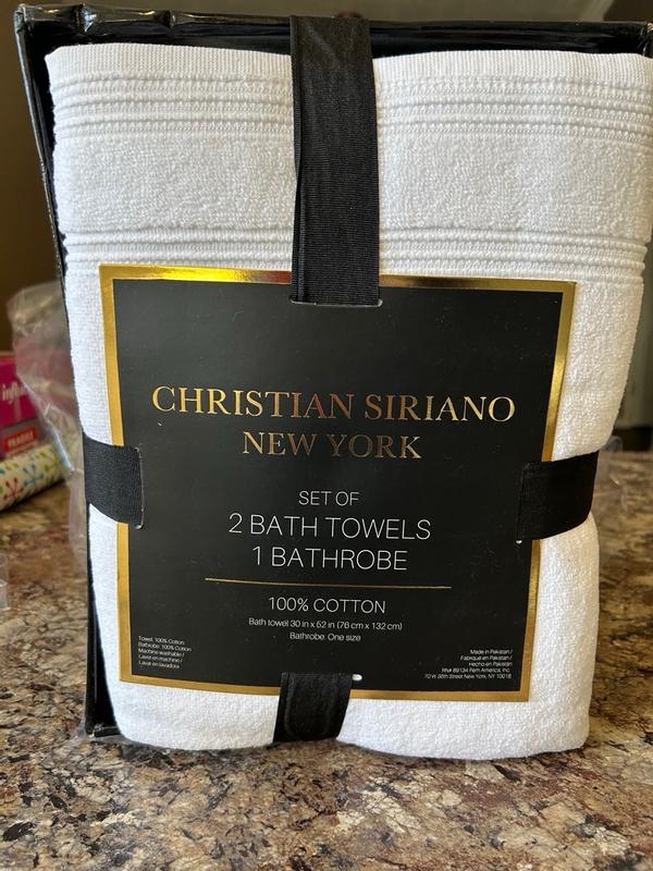 Christian Siriano Bath Towel & Robe Set in Gift Box