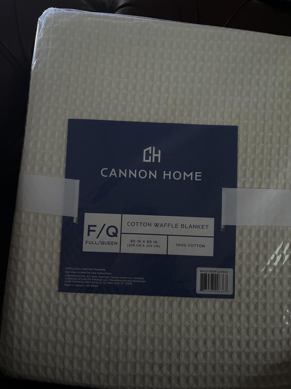 Cannon Heritage Cotton Waffle Twin/Twin XL Blanket - QVC.com