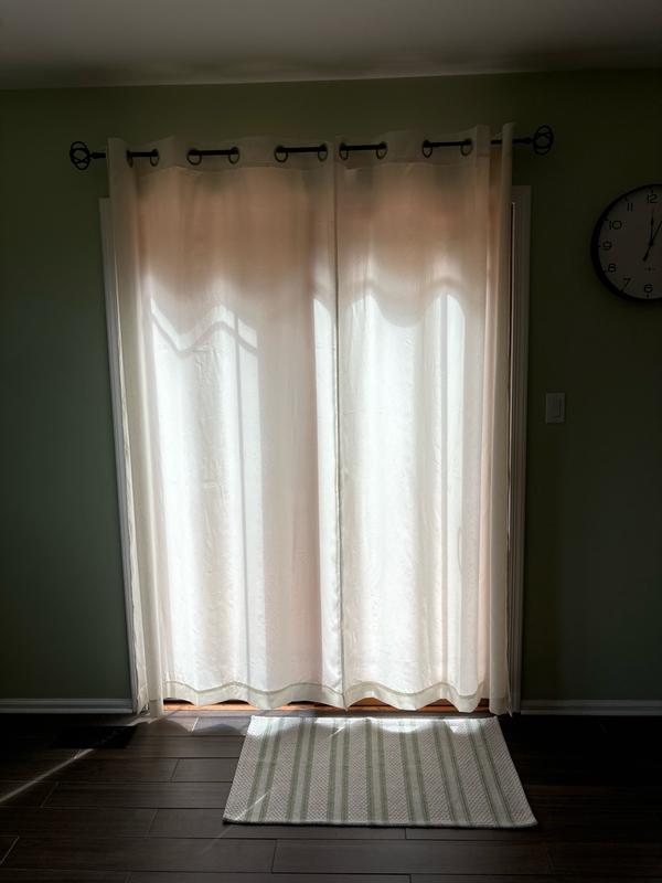 TRU-BARRIER WINDOW SOLUTIONS Sheer Barrier Privacy Rod Pocket Window ...