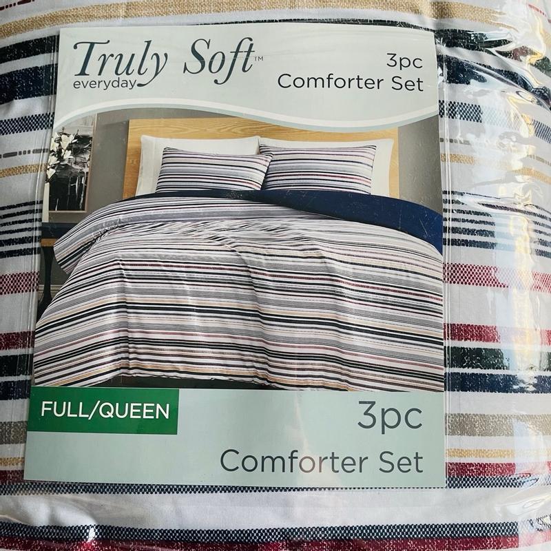 Truly Soft Teagan Stripe Stripe King 3 Piece Co mforter Set 