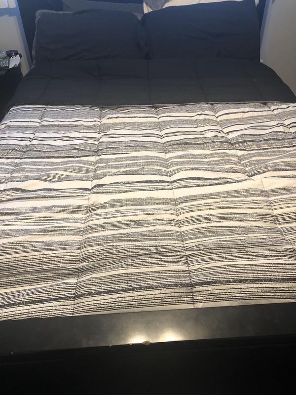 Reversible 3-Piece Stripe Comforter Set | Bed Bath & Beyond