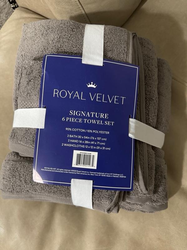 Royal Velvet Signature Solid 6 Piece Towel Set 