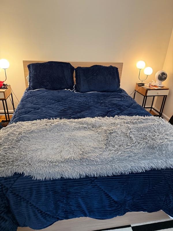 London fog comforter sherpa outlet