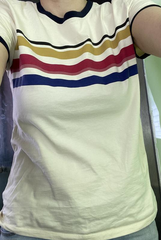 WOMEN'S DESCHUTES CAMP STRIPE RINGER TEE | Pendleton