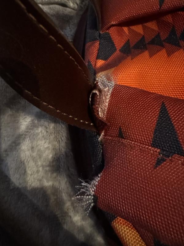 Strap on backpack