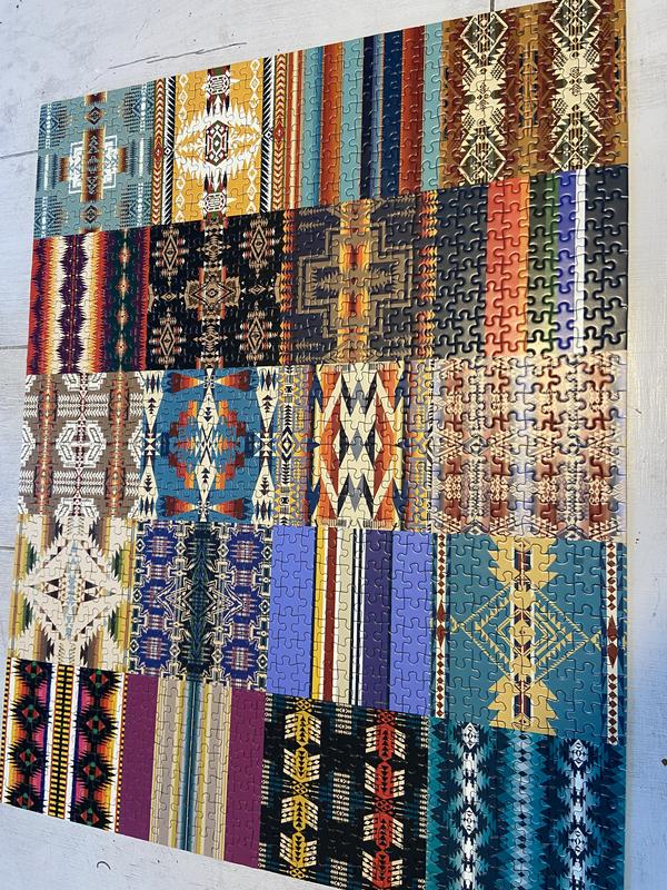Puzzle Pendleton Woolen Mills 1000 Pezzi – 63,5x51 Cm – Collage Di Pattern Iconici
