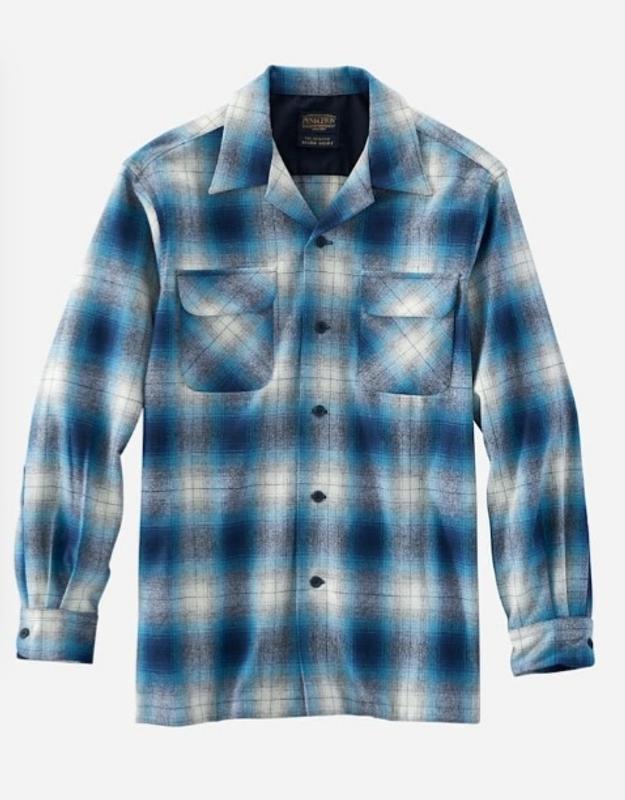 Men's Blue Plaid Burnside Double-Brushed Flannel Shirt | Pendleton