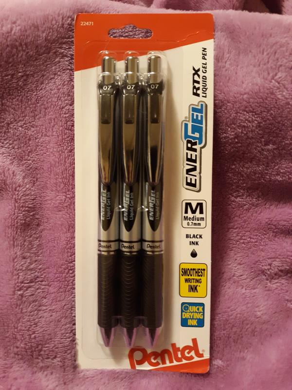 EnerGel Inspire Refillable Gel Pen, 0.7mm, Black Ink 3-pk (Love, Teach —  Pentel of America, Ltd.